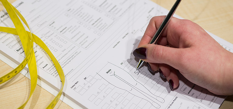 Kompressionsstrümpfe Planung